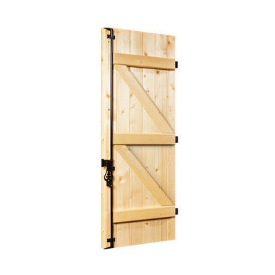 volet battant sapin 1 vantail h 205 x l 80 cm fvi bricoman