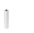 Accessoires pour plinthe PVC décor alu brossé