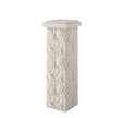Chapeau pour pilier lisse blanc 36 x 36 cm, Haut.7,5 cm