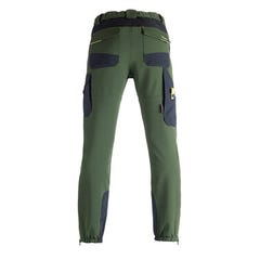 Pantalon dynamic jardinier vert/noir xxl - kapriol 36564 1