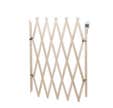 Barrière extensible pour animaux en bois brut