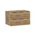 Meuble de salle de bain ATLANTIS simple vasque 2 tiroirs L.80 x P.45 x H.50 cm décor déco miel