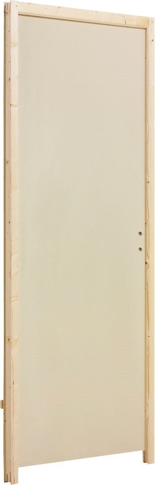 bloc porte isoplan prepeint h204xl73 cm poussant gauche bricoman