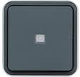 Poussoir voyant gris 1o+1f cubyko hager