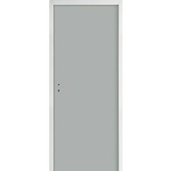 Bloc-porte palière EI30 stratifié gris perle serrure 3 points Huiss.72/54 mm poussant gauche H.204 x l.93 cm - JELD WEN 0
