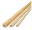 1/4 de rond en Bois éxotique non traité* 10 mm - 2,4 mètres
