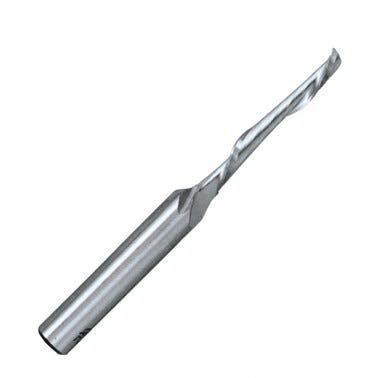 Fraise acier helicoïdale aluminium / plastique Diam.10x14x80 Q.8 mm - LEMAN 0