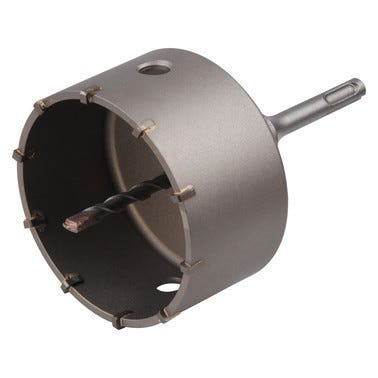 Scie cloche carbure SDS+ Diam.105 mm pour béton pour perforateur / prêt à l'emploi - WOLFCRAFT