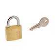 Cadenas laiton 50mm 2 clés acier nickelé