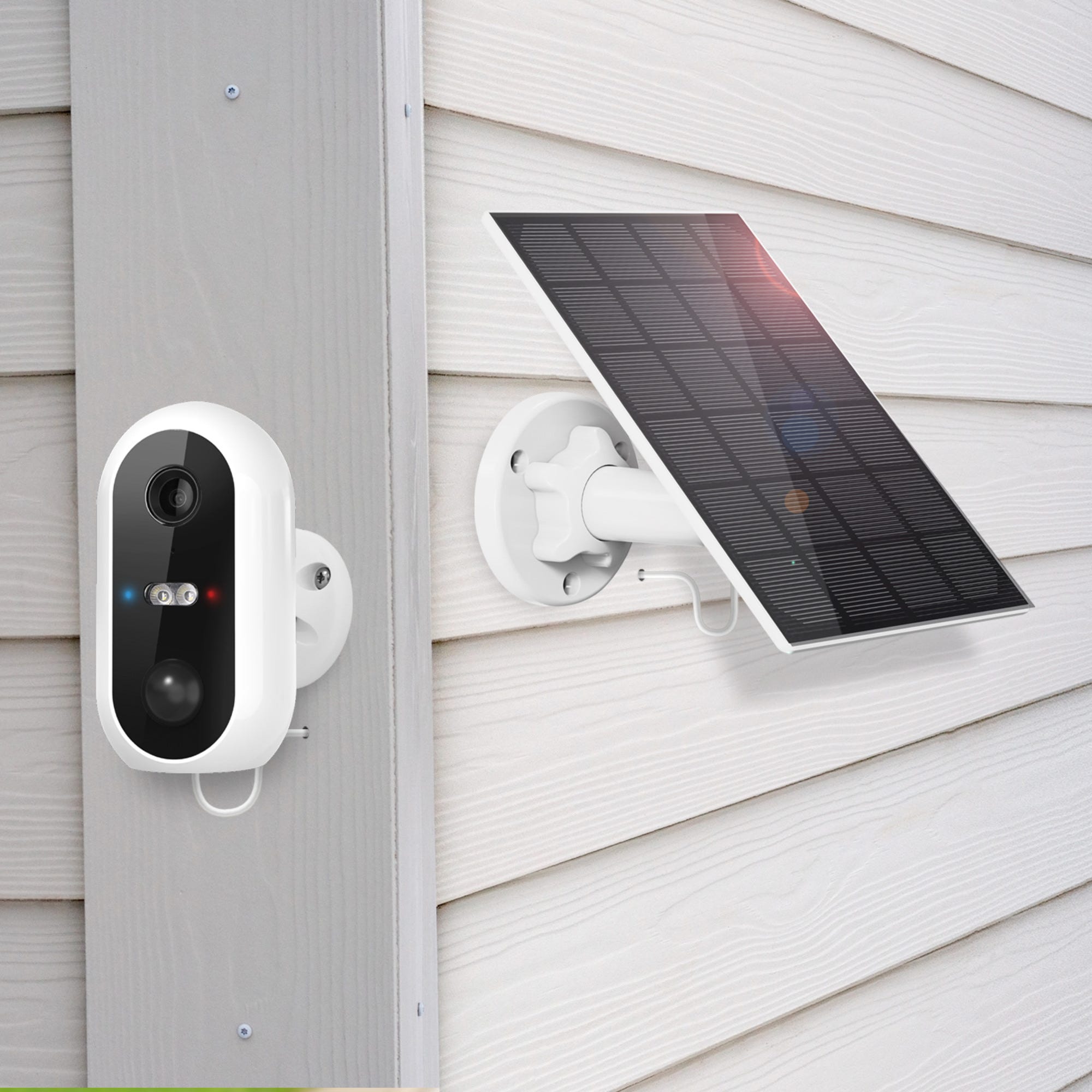 Caméra de surveillance extérieure sans fil IP WiFi Autonome rechargeable par panneau solaire - iFS510 - SEDEA - 518510  1