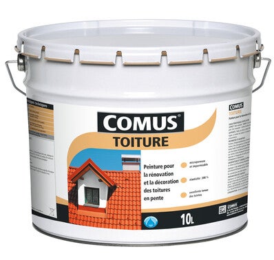 Peinture Toiture Decorative Impermeable Gris Ardoise 10 L Comus Bricoman