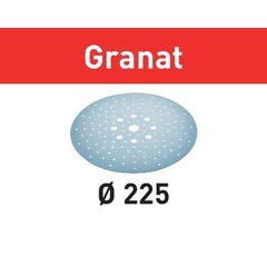 Abrasif STF Diam.225 mm/128 Grain P240 GR/25 Granat - FESTOOL 0