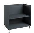 Caisson bas gris l.90 x H.76,8 x P.56 cm