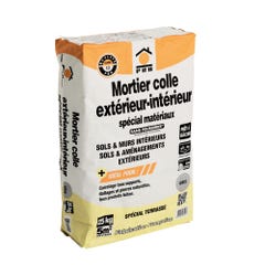 Mortier Colle Exterieur Speciale Materiaux, Gris 25k 0