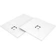 Revêtement pour receveur "Fundo Top Primo" Pure blanc 1200 x 900 x 6 mm excentré WEDI