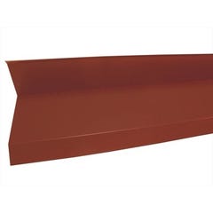 Rive contre mur pour plaque rouge Long.210 cm