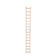 Echelle de toit plate en bois 2x8 échelons - HAILO