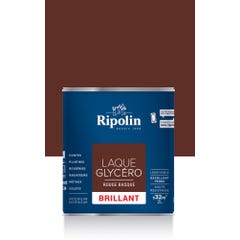 Peinture intérieure et extérieure multi-supports glycéro brillant rouge basque 2 L - RIPOLIN 0