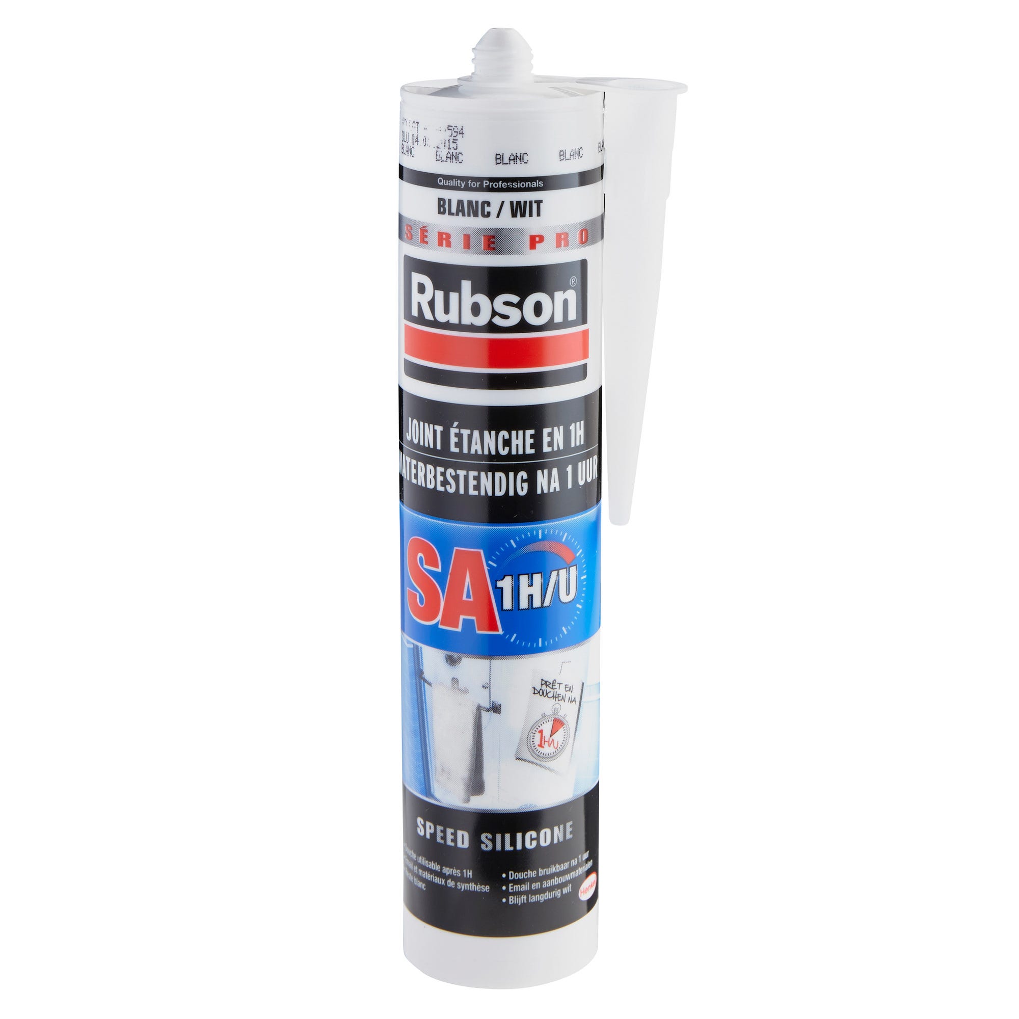 Silicone sanitaire acétique blanc 280 ml Sa1h - RUBSON 0