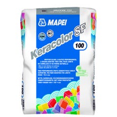 Mortier joint blanc 22 kg Keracolor SF 100 MAPEI 0