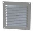 GRILLE CARREE ALU ANODISE GRIS 150 x 150 MM 1LM1515G NICOLL