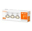 3 SPOTS LED GU10 230LM 2700K ACIER