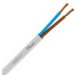 Câble souple HO3-VVH2F 2 X 0,75 mm² blanc L 15 m - NEXANS