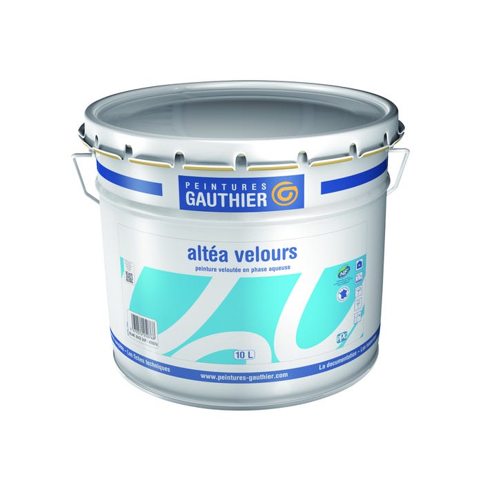 Peinture intérieure velours bleu adour teintée en machine 10 L Altea - GAUTHIER 2