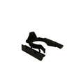 Lot de 4 pieds plastique à visser Haut.12 cm