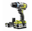 Perceuse visseuse à percussion Brushless sans fil 18V ONE+ avec 2 batteries 2Ah + 5Ah - R18PDBL-252S 5133003614 RYOBI