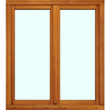 Fenêtre sur-mesure en bois, 2 vantaux