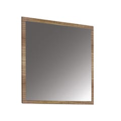 Miroir de salle de bain décor chêne miel l.80 x H.80 x Ep.2 cm Atlantis 0