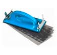 Cale à poncer 93x230mm NORTON + 4 abrasifs platres / vernis - travaux ponçage et décapage - Fixation à pince