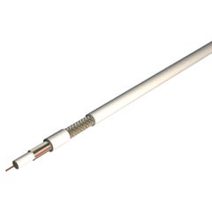 Câble coaxial 17VATC PVC blanc int Long.100 m 0