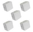 LOT DE 5 BOITES DE DÉRIVATION IP55 85X85X50MM
