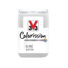 Peinture intérieure multi-supports testeur acrylique satin blanc 75 ml - V33 COLORISSIM 0