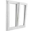 Fenêtre PVC 2 vantaux H.125 x L.100 cm - CLOSY