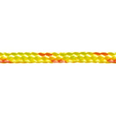 Cordeau polyester jaune Long.1 m Diam.4 mm 0