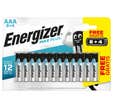 Lot 8+4 piles aaa max + energizer