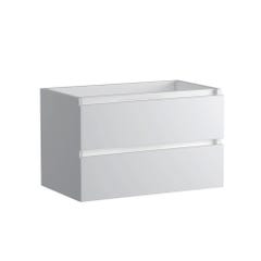 Caisson de salle de bain 2 tiroirs l.80 x H.50 x P.45 cm Blanc brillant 1