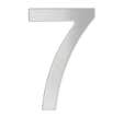 CHIFFRE 7 H.76MM INOX - ADHESIF