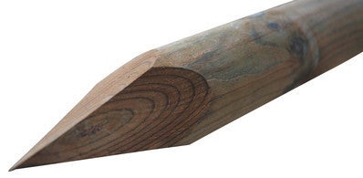 poteau rond pin a pointe classe 3 h 150 x diam 6 cm bricoman