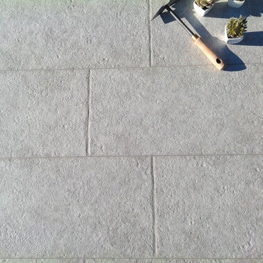 Carrelage Exterieur Sol Gris Effet Pierre L 30 X L 60 Cm Amboise Bricoman