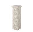 Bloc Pilier 30x30 Cm Bossele Blanc , Ht 16.7 cm
