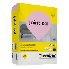 Joint sol intérieur/extérieur 3-20 mm gris ciment 25 Kg - WEBER 0