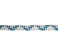Drisse polyester blanc et bleu Long.1 m Diam.12 mm