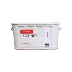 Peinture intérieure multi-supports glycéro satin blanc 2,5 L 0