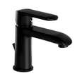 Mitigeur lavabo bec bas noir