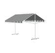 STORE BANNE DOUBLE PENTE 4X3.95M