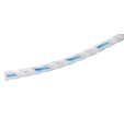 Cordage polypropylène blanc fil bleu